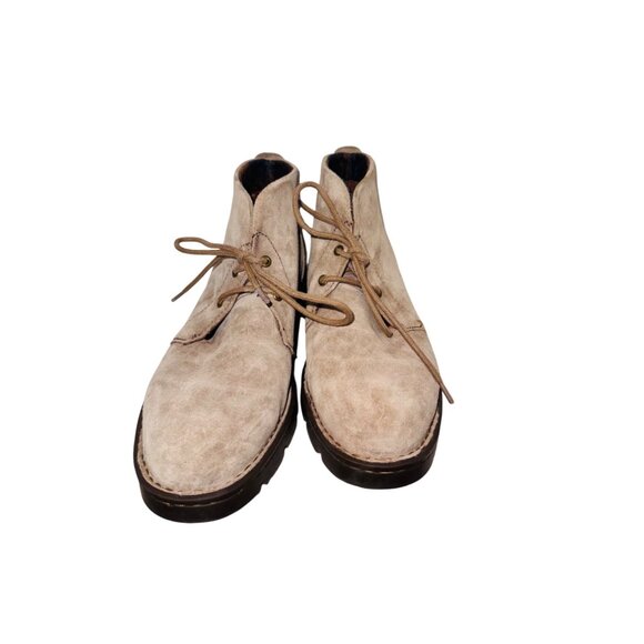 Born Banni Taupe Suede Chukka Bootie Lug Sole Cushion Comfort Boho Cottage Core - Picture 3 of 11